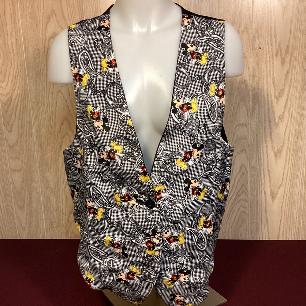 Disney Vintage Mickey Mouse Womens Vest made in USA Women’s size large